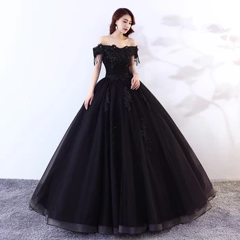 100%päris mustad tutid profileerimine kleit pikk kleit keskaegne kleit Renaissance kleit Sissi printsess Cosplay Victoria/Marie Belle Palli