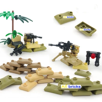 100tk ehitusplokid Sõjaväe eriüksused Sandbag Haridus Creative Tellised Mänguasjad Lastele, Lapsed Kingitusi