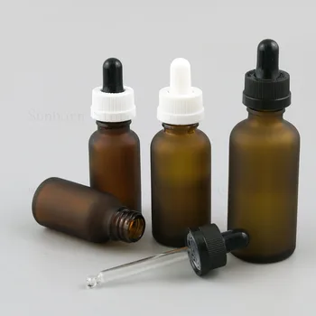 15tk Jäätunud Amber e vedelik Pudelis eeterlik Õli Korduvtäidetavaid Parfüümi tilguti pipetiga Pudel, Kosmeetikatoodete Mahutid