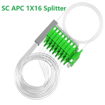 1X16 PLC KS APC SM 0,9 mm Kõrge Kvaliteedi 1m FTTH FBT fiiberoptiliste Splitter