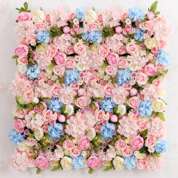 2M x 2M kõrge kvaliteedi beebi roosa väga tihe kunstliku siidist roosid pulm lill seina lill taustaks Pulm teenetemärgi