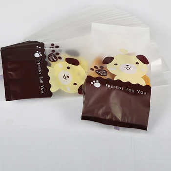 50tk Mini Kott Armas Koer Muster Kingitus pakendis Kott Candy Kotid Biskviit Kotid Pool Pulm Thanksgiving Pakett Tarvikud