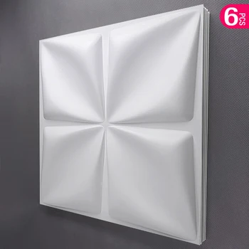 6tk 30cm Decor 3D Seina Paneeli laine Teemant Disain Mitte isekleepuvad plastist plaatide 3D seina kleebis elutuba Vannituba seina-paber