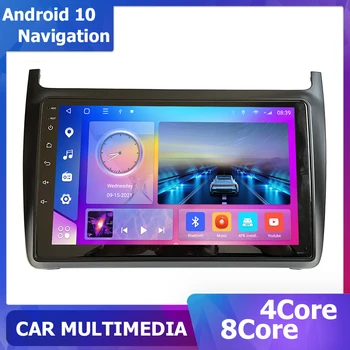 9 tolline Auto player Android 10 Auto Raadio VW polo sedaan 2008-2020 Mms carplay GPS Navigation 2din Sõiduki GPS 8core