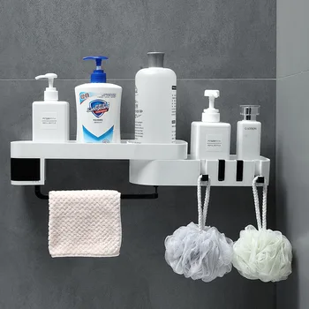 ABS Plastikust iminapp-Vannituba, Köök Ladustamise Rack Korraldaja Dušš Riiul Šampoon Dušš Omanik Ladustamise Rack Korraldaja 2020