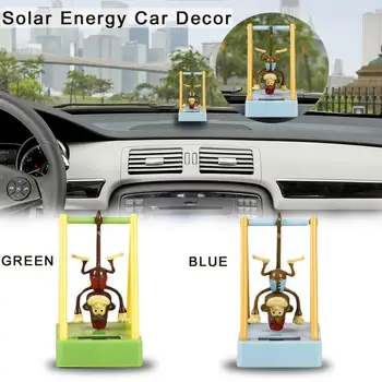 Auto Ornament Solar Powered Kiik Ahv Tantsima Loksutades Pea Multikas Loomade Doll Auto Armatuurlauale Kaunistamiseks Armas Tarvikud