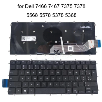 Brasiilia sülearvuti Klaviatuur Dell Inspiron 7466 7370 7373 7375 7467 7460 7368 7378 5568 0FR2DC BR stock brasiilia klaviatuurid Uus
