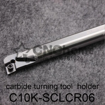 C10K-SCLCR06, karbiid keerates tööriista hoidja läbimõõt 10mm pikkus 125mm kasutada volfram sisesta CCMT060202/CCMT060204
