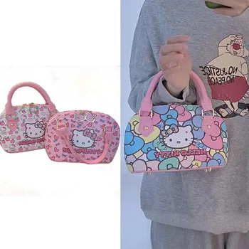 Cartoon Sanrio Hello Kitty Messenger Bag Naissoost Õpilane Armas Suure jõudlusega Õla Kantav Kott, Veekindel ja Mustust-Vastupidavad
