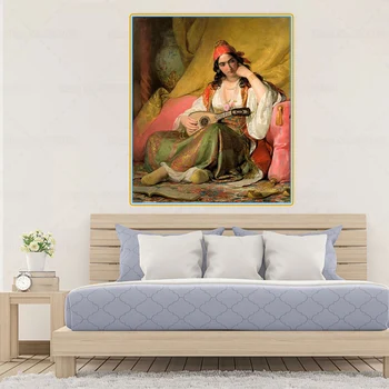 Citon Friedrich von Amerling《Regina kreeka kostüüm》Lõuend Kunsti Õli Maali Kunsti Pilt Kaasaegne Seina Decor Kodu Kaunistamiseks