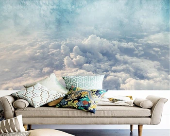 De Papel parede marmoreeritud Pilv taevas esteetiline 3d tapeet, elutoas TV seina köök lapsed toas, restoran, baar kohandatud seinamaaling