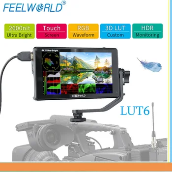 FEELWORLD LUT6 6 Tolline HDR 3D LUT Touch Ekraan, Kaamera Valdkonnas DSLR Monitor Lainekuju VectorScope Youtube Live Full HD