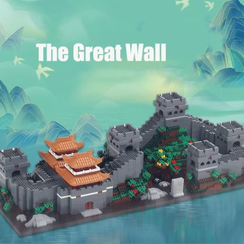 Great Wall Model Building Blocks World Famouse Arhitektuur Mini Tellised, Haridus Mänguasjad, Laste Sünnipäev Kingitused