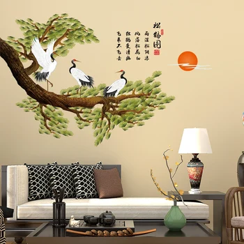 Hiina Stiilis Mänd Kraana Pilt Seina Kleebised TV Taust Sein elutoas, Magamistoa Seina Kaunistamiseks Tapeet isekleepuvad