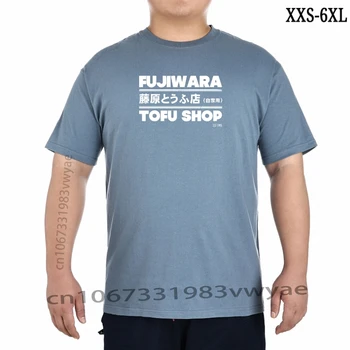 Initial D T-Särk Initial D Fujiwara Tofu Shop Tee Valge TShirt Puuvill Lõbus Tee Särk Streetwear Lühikesed Varrukad Prindi Tshirt