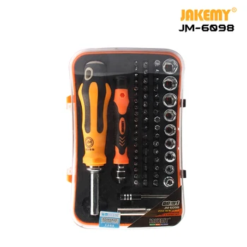JAKEMY JM-6098 66 1 Professional kit Multifunktsionaalne täpsuse Parandamise tööriist CR-V Majapidamises Elektroonika DIY Screwdriver Set