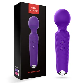 Juhtmeta Magic Wand Vibraator Naistele G Spot Kliitori Stimulaator Stick USB Eest Dildos Massager Erootilise Sugu Mänguasjad Täiskasvanud