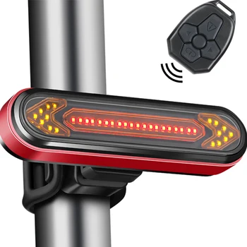 Kaugjuhtimispult Jalgratta Saba Kerge USB Laetav Bike Riding suunatuli Hoiatus Tuli Wireless LED Tagumine Kerge Jalgrattasõit Laterna