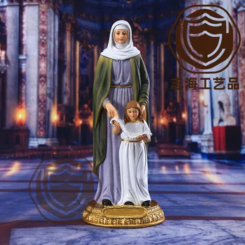 Kodu Kaunistamiseks Käsitöö St. Anne ja Mary Kaunistused Katoliku Usulised Sisekujundus, elutuba Teenetemärgi Jeesus Vaik Käsitöö