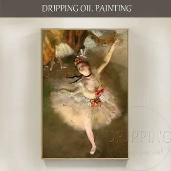 Kunstnik Käsitsi maalitud Edgar Degaseeritakse Ballerina Õli Lõuendil Maali Reproduktsiooni Ballerina Maali Edgar Degaseeritakse õlimaal