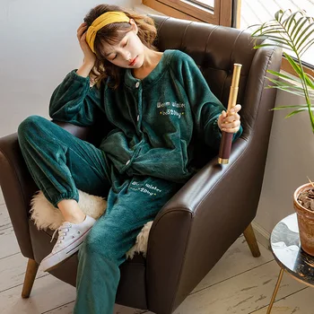 Ladies' home service uusi lihtne juhuslik pidžaama soe V-kaelus pikk-varruka sobiks tahked värvi hommikumantel, millel on taskud seksikas sleepwear