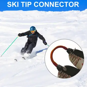 Lihtne Talvel Kiilu Ski koolitusabi Ski Tip-Liides Õpetab Kiiruse Kontrolli Tegemise Kiilu Põhi Keerates Klambritega Lastele Algajatele