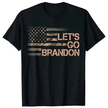 Lähme Brandon Kamuflaaž Ameerika Lipp, T-Särk Graafiline T-Särgid, Meeste Riided