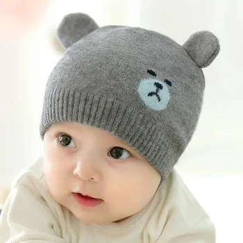 Mingjiebihuo Uus Mood Sügisel ja talvel, uus koo laste müts karu kõrvad villa baby müts Armas ja lahke