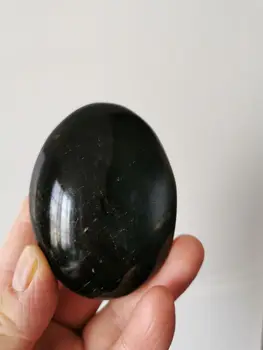 Must Turmaliin Crystal Tasku Palm Kivi(Sile Poleeritud Muretsema, Kivi) 169.6 g