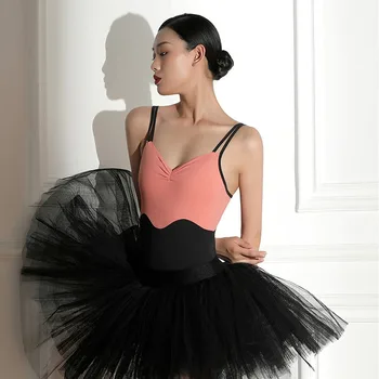 Naiste Ballett Leotard Ujumistrikoo Tantsimine Camisole Täiskasvanud Dancewear värvi sobitamise Leotards Võimlemis Kanda