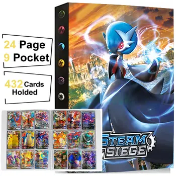 Pokemon Album 432 Kaart 9 Tasku, Mängides Mängu Anime Pokémon Kollektsiooni Sideaine Raamatu Omanik Kaardi Kaust Koormatud Nimekirja Kids Mänguasi Kingitus