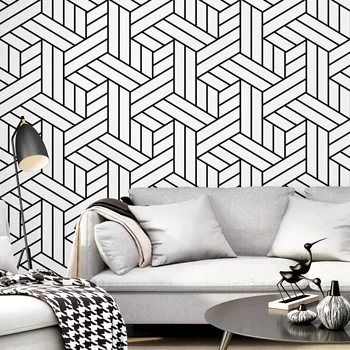 Põhjamaade stiilis tapeet ins TV taust must ja valge ruudustik geomeetriline magamistuba, elutuba kaasaegse lihtne web kuulsus wallpape