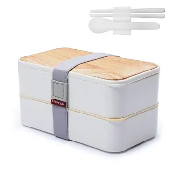 R2JD Mikrolaineahi Lunch Box Bento Box Kaasaskantav 2 Kihi Soojenemine Mahutis Ladustamise Korral