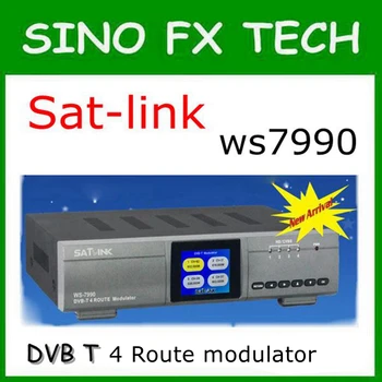 SATLINK WS-7990 DVB-T 4 Marsruut modulaator MPEG4 HD analoog A/V allikas DVB-T kanali SATLINK WS7990