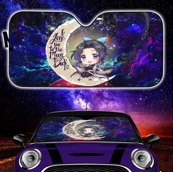 Shinobu Demon Slayer Love You To The Moon Galaxy Auto Auto Päikesevarjud