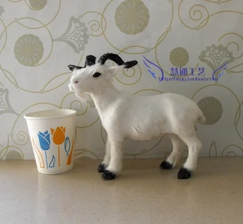 simulatsioon loomade kitse 19x9x17cm mudel mänguasi polüetüleen&karusnahk Vaik käsitöö,kaunistamiseks beebi mänguasi d396