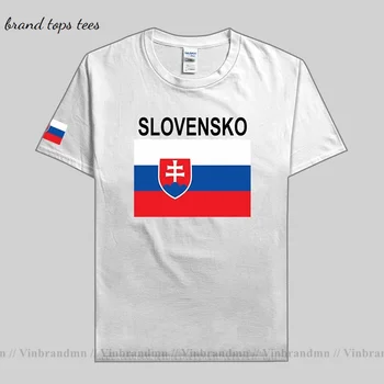 Slovaki Vabariik meeste t-särk kampsunid rahvas tshirt 100% puuvillane t-särk spordi-rõivad tees riik SVK Slovensko