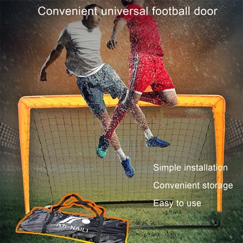 Suured Portable Folding Laste Jalgpalli Net Kaasaskantav Jalgpall Eesmärk Ukse Sport Mänguasjade Komplekt Jalgpalli Väravas Jalgpall Inflator