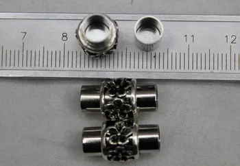 Tasuta kohaletoimetamine!50tk Imitatsioon Roodiumi pinnatud Õõnes välja magnet pannal 18*7mm