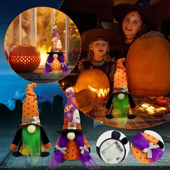 Thanksgiving Kaunistused Puu Komplekt Halloween Gnome h Tabeli Teenetemärgid Tabel Decor Kaunistused Jõulupuu