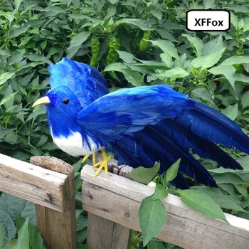 uue simulatsiooni tiivad lind mudel vaht ja karusnahk blue bird mänguasi kingitus umbes 22cm xf0538