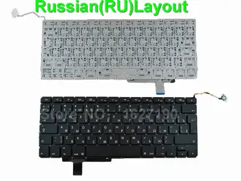 Uus RU vene Klaviatuur APPLE Macbook Pro A1297 MUST Taustavalgustusega RE Sülearvuti Klaviatuurid
