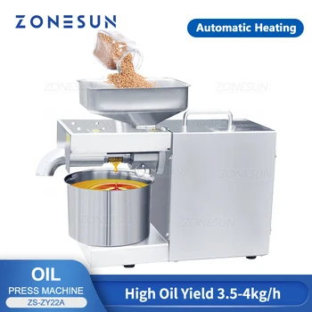ZONESUN ZS-ZY22A Automaatne Oil Press Machine Peanut Oliiviõli, Seesami -, Maisi Mandel Seemned Extractor Seadme Köök Leibkonna tööriistade